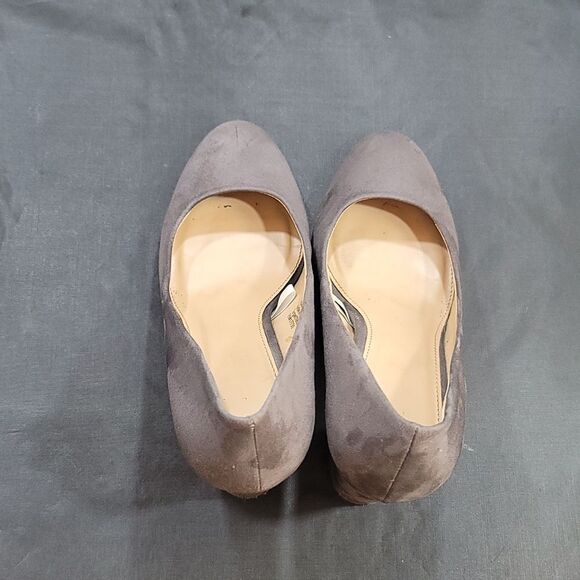 A.NEW DAY ELLORI CHUNKY HEEL PLATFORM SUEDE PUMP - Picture 5 of 16